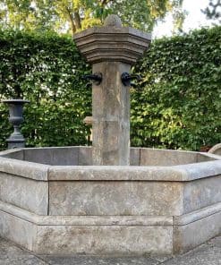 Handgearbeiteter Dorfbrunnen aus Blaustein – Bild 4