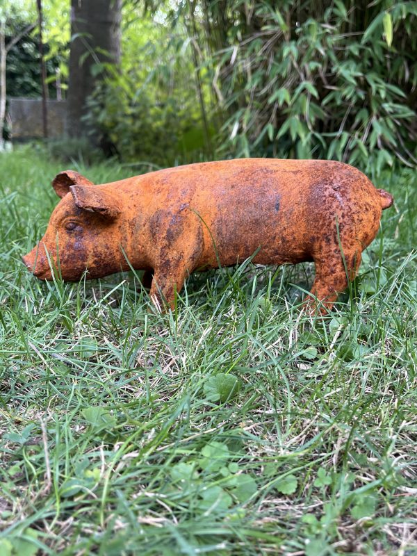 Alternative view of Gusseisernes Schwein, Größe S