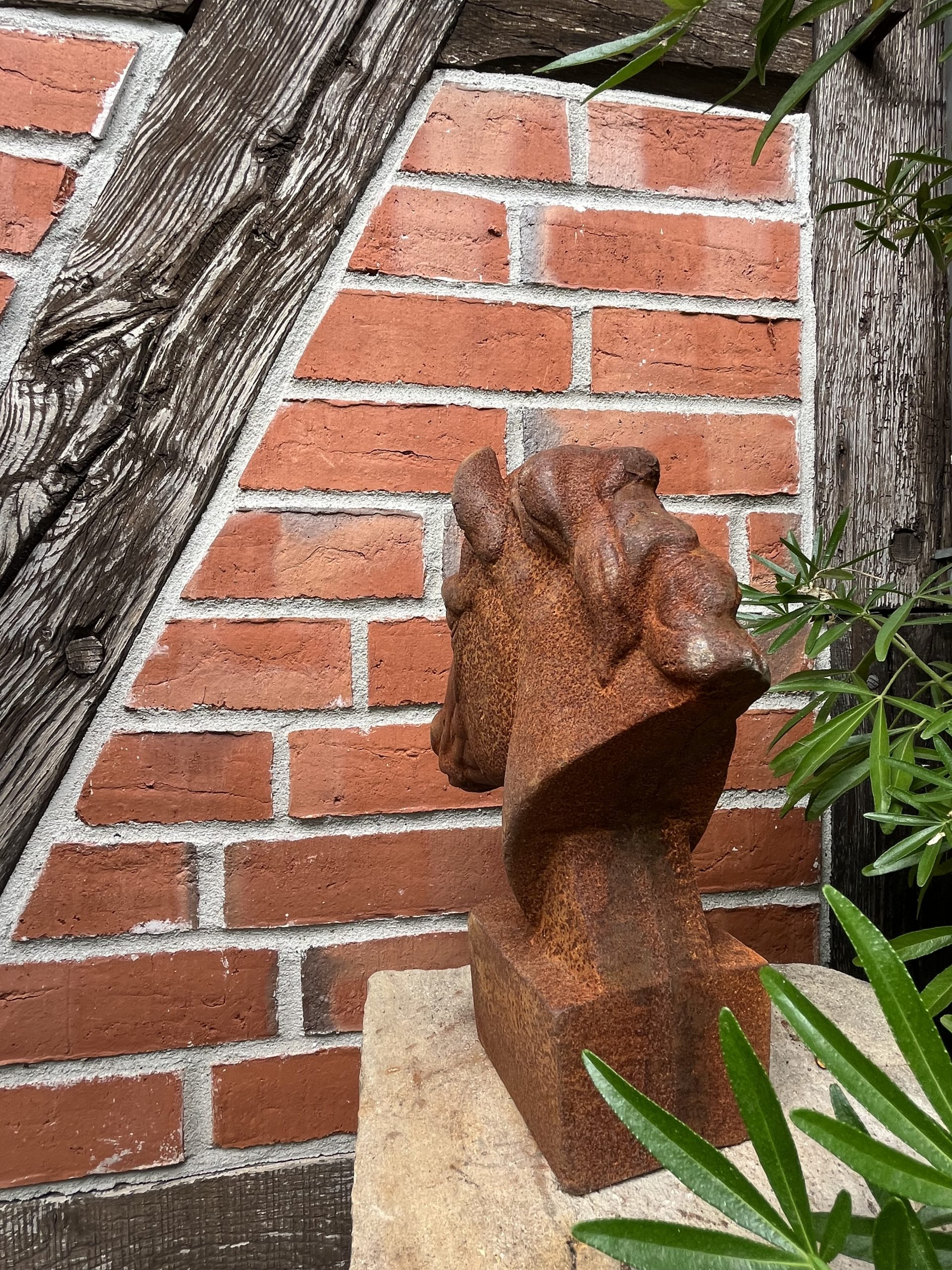 Gusseisener Pferdekopf – Edle Pferdebüste aus Edelrost – Bild 4